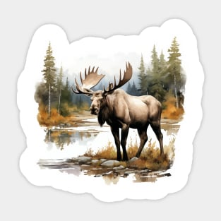 Wild Moose Sticker